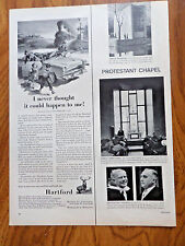 1955 Hartford Insurance Ad  Family Car Stalled on the Railroad Tracks picture