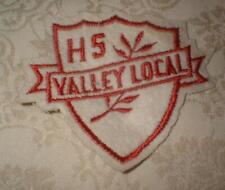 RARE VINTAGE VALLEY LOCAL HIGH SCHOOL OHIO FELT EMBROIDERED EMBLEM PATCH ~ NOS picture