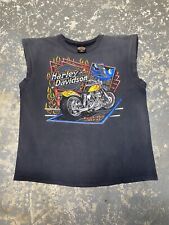 Vintage Harley Davidson Feel The Heat 90s Tank Top USA Tshirt picture