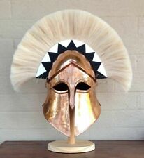 Medieval Copper Coated Greek Corinthian Helmet Spartan Helmet 20 Gauge Steel picture