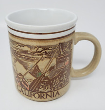 Vintage Karol Western 1986 Palm Springs California Embossed Scenery Coffee Mug picture