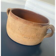 Antique Handmade Primitive Vallauris Terracotta Clay Poelon Pot, Saucepan France picture