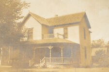 Chanute Kansas Farmhouse Homestead Real Photo Postcard 1908 RPPC Chanute KS picture