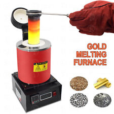 3KG Automatic Melting Furnace Kiln 110V Graphite Crucible Refining Gold Silver picture