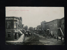 1909 RPPC Bird's Eye, Lane St. Blissfield, Mich, Horse & Buggies, Dirt Street picture