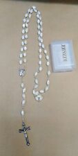 antique mother of pearl rosary necklace picture