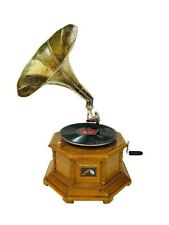 HMV  Working Gramophone Player Antique Replica Phonograph Vinyl Recorder Gift picture