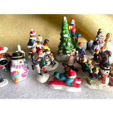 Lemax and other figurines Village 14 pc Ceramic and Resin picture