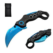 ALBATROSS FK002 EDC Tactical Stainless Steel Folding Pocket Claw Knife Karambit picture