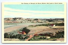 Postcard Chateau of Marquis de Mores Medora North Dakota Badlands picture