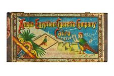 Scarce 1900s Egyptian “Princess” paper  label 100 cigarette tin in fair cond picture