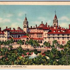 1935 St. Augustine, Fla Hotel Ponce De Leon PC Antiquitech Flagler FL Teich A217 picture