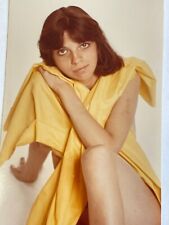 L5 Photograph Pretty Lovely Beautiful Brunette Yellow Sheet 3.5x5 Woman picture