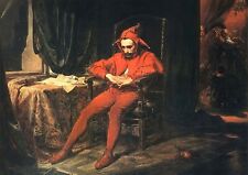 Dream-art Oil painting Jan-Matejko-Stanczyk Actor clown in red cloth handmade picture