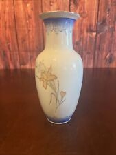 Vintage Fine China 10.5 Vase Made in Japan Flowers Gold Rim picture