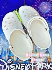2024 Disney Parks Mickey Mouse Ears White Adult Clogs Crocs Size M6/W8 picture