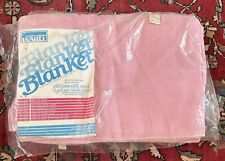 Vintage Montgomery Ward Lightweight Blanket Soft Pink 80X90 Full picture