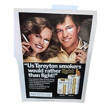 Tareyton Cigarettes Light Than Fight Woman Man vintage 1979 Magazine Print Ad picture
