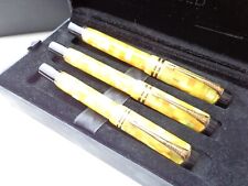 Rare 2006 Y.III UK PARKER Duofold International SET -3 pcs Check Citrine Checker picture