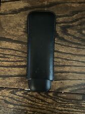 Coach Black Leather Cigar Holder For 2 Cigars picture