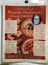 1936 Vintage Print Ad Crisco Recipes Merry Cookies Mincemeat Apple Puffs picture