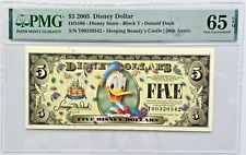 2005 $5 DONALD DUCK DISNEY DOLLAR D Store Series Bar T00320342 PMG 65 GEM 7E picture