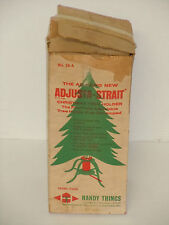 VINTAGE 1950'S THE AMAZING NEW ADJUSTA STRAIT NEVER TILT CHRISTMAS TREE STAND  picture
