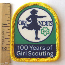Girl Scout 1912-2012 100th Year ANNIVERSARY PATCH Running In Khaki Uniform NEW picture