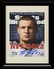8x10 Framed Rob Gronkowski SI Autograph Promo Print picture