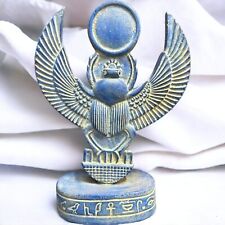 UNIQUE ANCIENT EGYPTIAN ANTIQUES Statue Scarab Beetle Winged Khepri Pharaonic BC picture