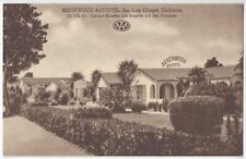 1930 San Luis Obispo, California - Roadside Auto Court, Motel - Vintage Postcard picture