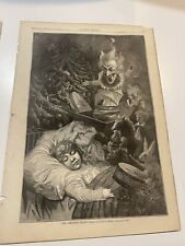 1871 JULES TAVERNIER THE CHRISTMAS DREAM  HARPER’S WEEKLY picture