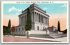 Postcard Washington DC House Of Temple Scottish Rite Historic Landmark WB picture
