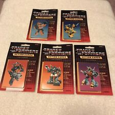 1985 Hasbro Transformers Action Cards By Milton Bradley -5- Sealed Packs picture
