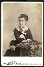 GREAT 19TH CENTURY OPERA SOPRANO ETELKA GERSTER 1879 MORA CABINET PHOTO Rare picture