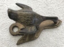 1~ Vintage Brass Goose Paper weight/Clip picture