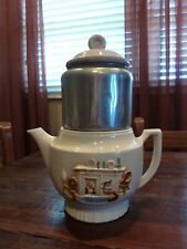 Vintage Porcelier Drip-o-lator Coffee Pot Maker Vitreous China Hearth USA 6 cup picture