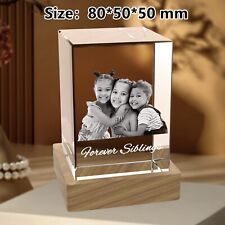 Mothers Day Gift, Birthday Gift, Anniversary Gift, Personalised 3D Crystal Photo picture