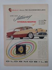 1956 OLDSMOBILE Super 88 Holiday Sedan Jetaway Colorful Vtg Poster Print Ad picture