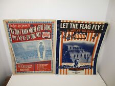 The American Tipperary Col. Dan Moriarty & Let The Flay Fly 1917 Sheet Music picture