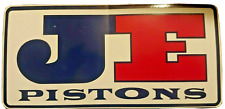 Vintage JE Pistons Bumper Sticker Decal 7.25