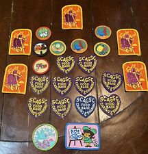 LOT OF 24 GIRL SCOUT PATCHES vintage Community Volunteer Babysitting Outdoors picture