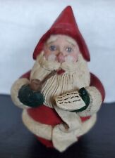 Vntg Bellsnickle Folk Art Santa Figurine 2.5