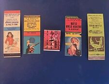 Vintage Pinup Girl Matchbook Cover lot of 5 picture