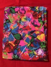 Vintage Alexander Henry Colorful Abstract Barkcloth Cotton Fabric picture