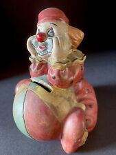 Clown Bank  Vintage Hand-Painted Clown with Beach Ball-unique picture