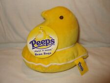 PEEPS EASTER BEANBAG PLUSH YELLOW CHICK 6” 2006 WHITE PIPING OUTLINE NEW W/ TAG picture