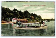 1908 Fair View Patapsco Boat Lake Baltimore Maryland MD Vintage Posted Postcard picture