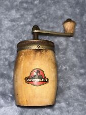 Vintage Zassenhaus Wooden Barrel Style Pepper Grinder Made In Germany picture