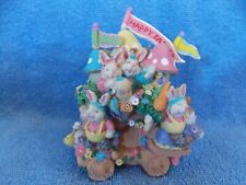 1996 Vintage Cottontale Cottages Easter Parade Tree Float With Bunny's picture